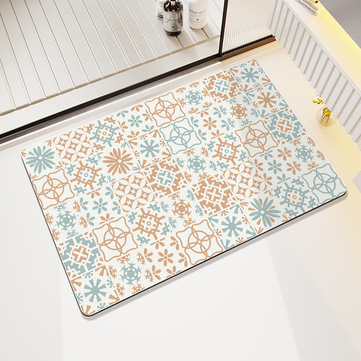 Abstrakte Moderne Badmatte Karnz