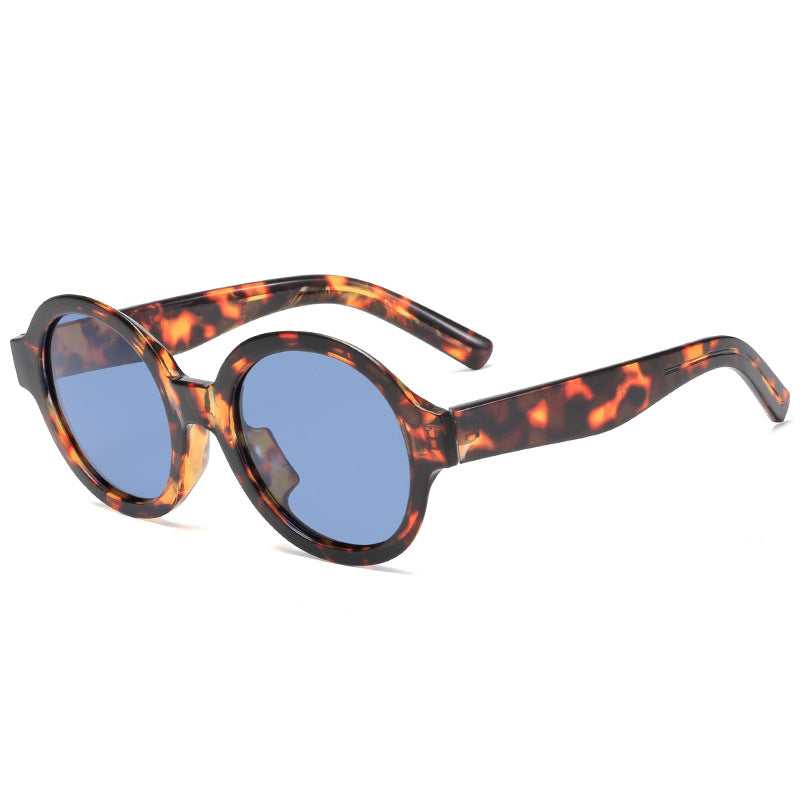 Damen modische Sonnenbrille im stilvollen runden Design Karnz