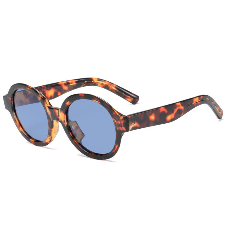 Damen modische Sonnenbrille im stilvollen runden Design Karnz