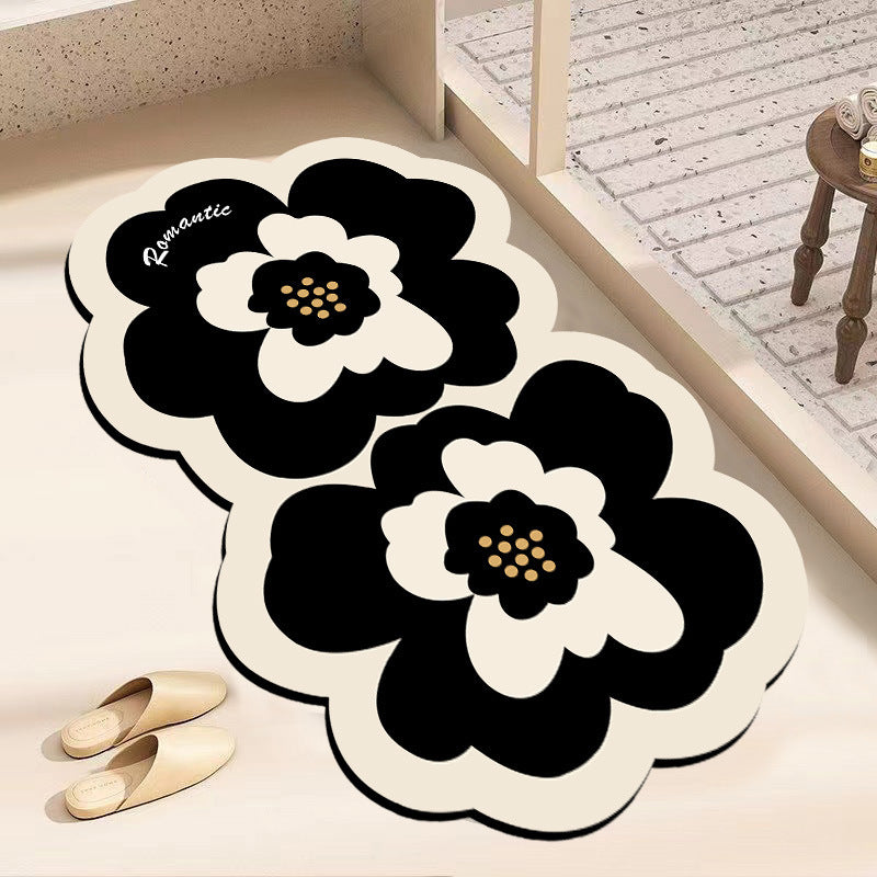 Blumenförmige Badematte