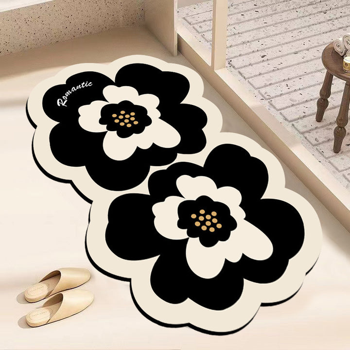 Blumenförmige Badematte