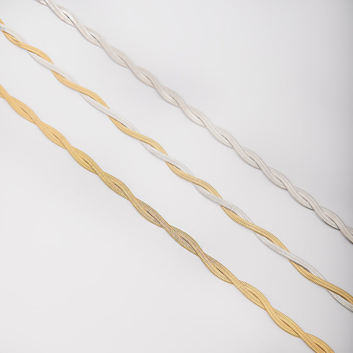 Elegante Strukturierte Drahtarmband Karnz