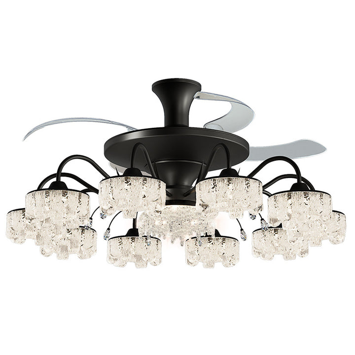 Moderne Kristall-Deckenventilator