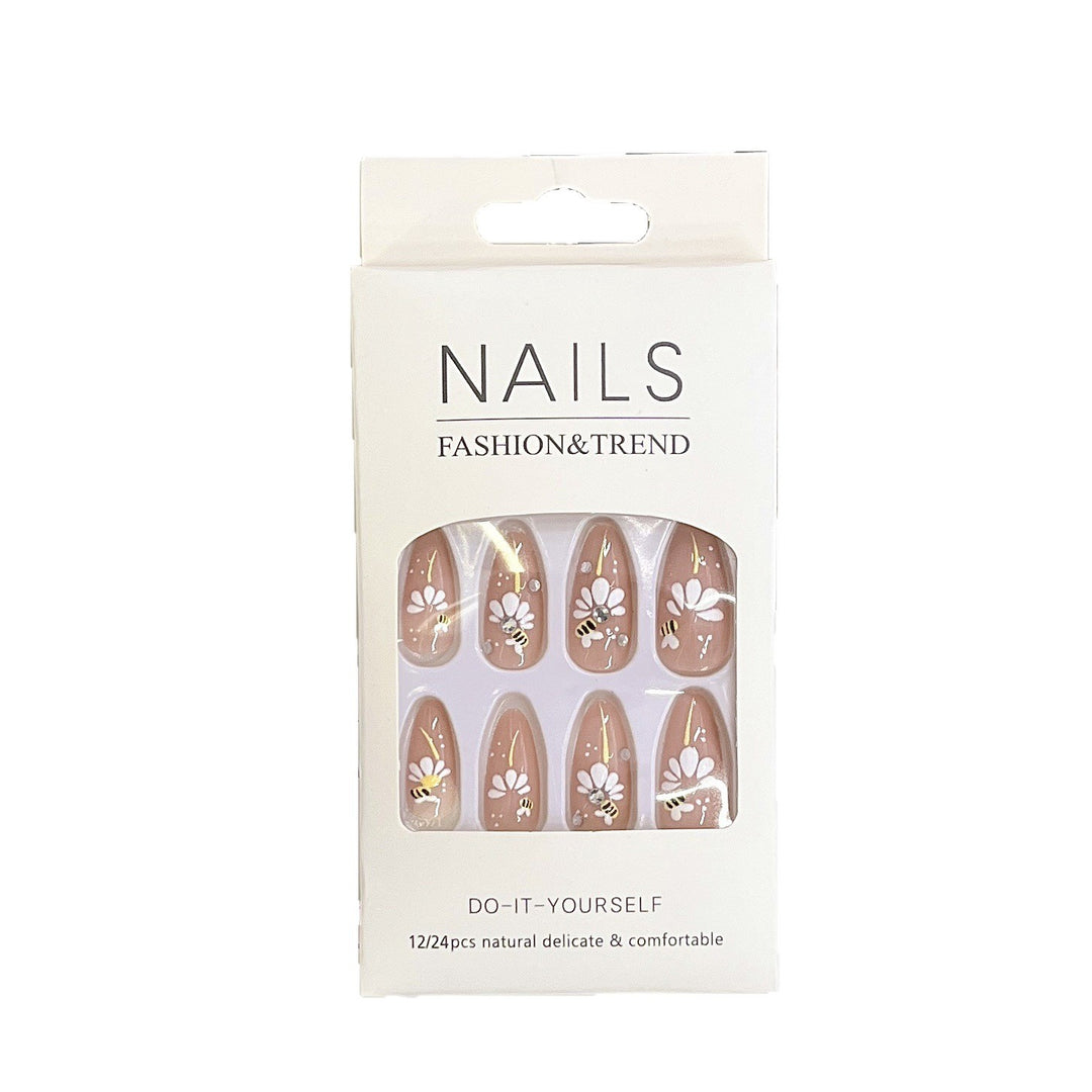Künstlerische Blumeneindruck-Nagelspitzen Karnz
