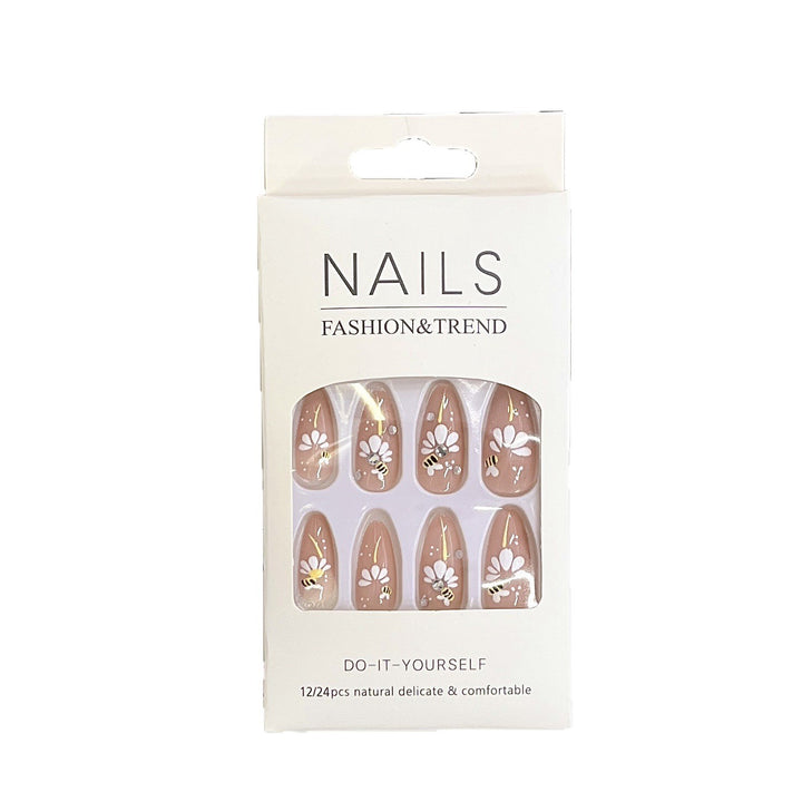 Künstlerische Blumeneindruck-Nagelspitzen Karnz
