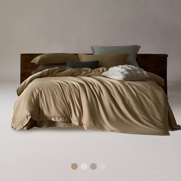 Premium Seidiger Satin Bettbezug Set