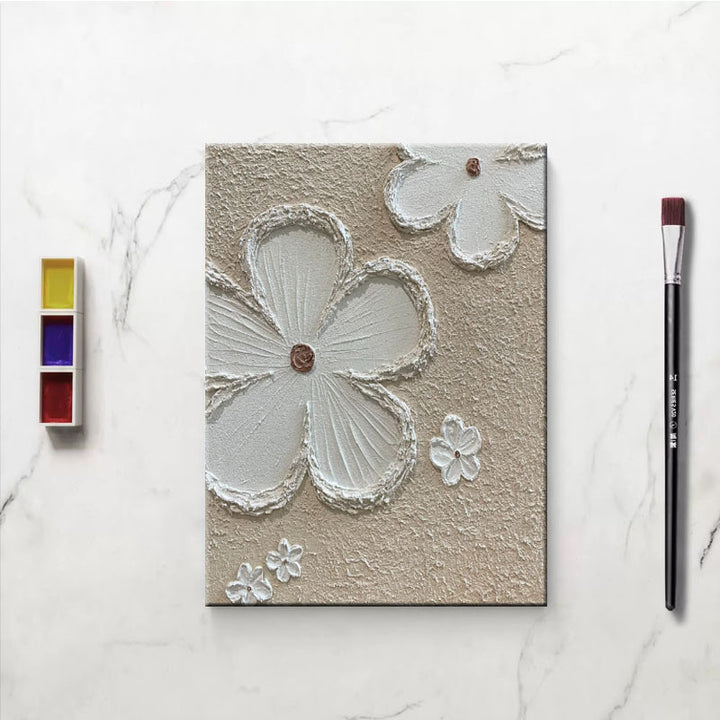 Florale Relief Wanddekoration