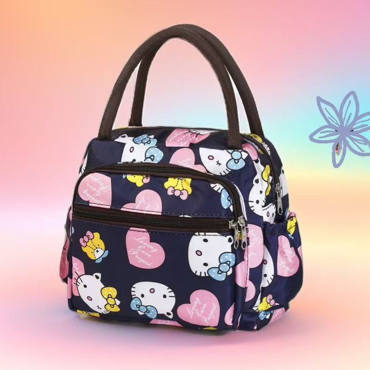 Isolierte katzenmotivierte Lunch-Tasche Karnz