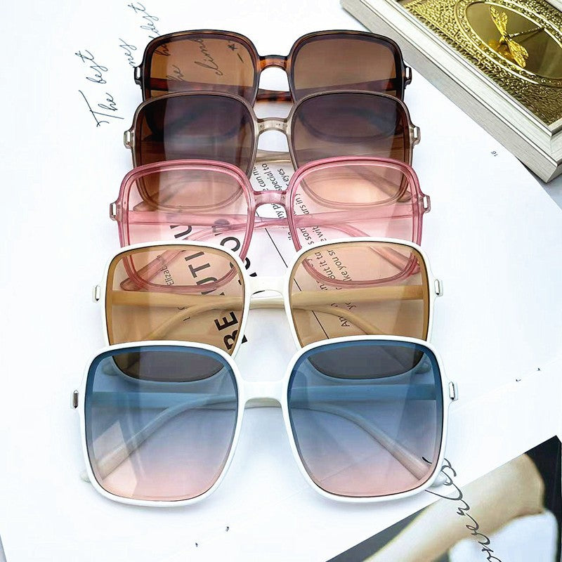 Oversized Retro Quadratische Sonnenbrille Karnz