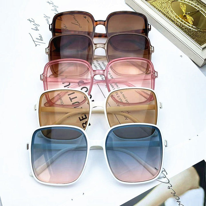 Oversized Retro Quadratische Sonnenbrille Karnz