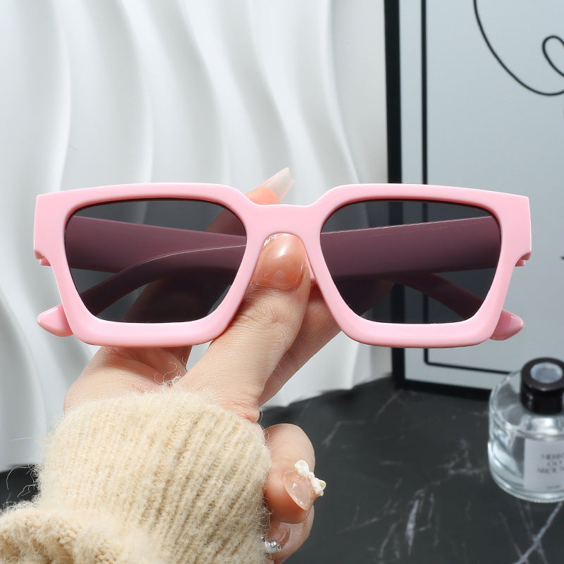 Damen Modische Oversized-Sonnenbrille mit quadratischem Rahmen Karnz
