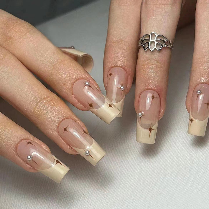 Elegante Lange Acrylnagelkunst