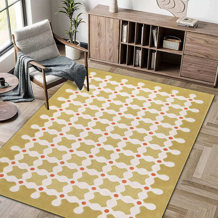 Geometrisch gemusterter Teppich