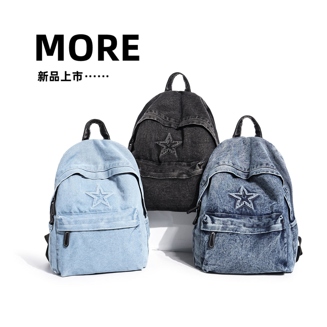 Stylische Lässige Denim-Rucksack Karnz