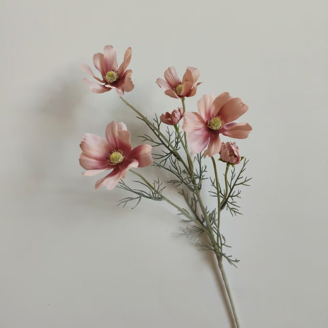 Lebensechte Cosmos-Blume Stiel