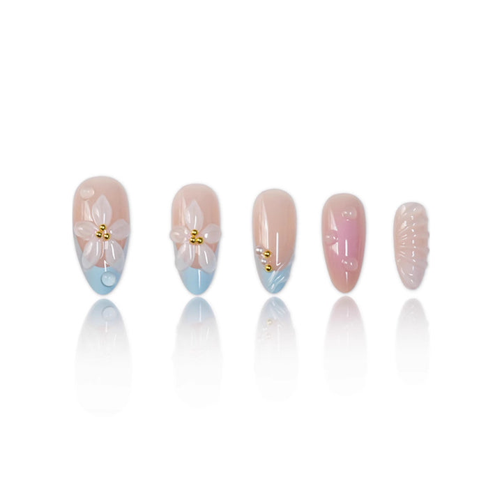 3D Blumen Nagelkunst Dekor Karnz