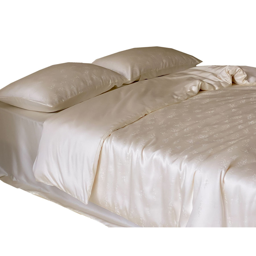 Satin-Bettbezug- und Kissenbezug-Set