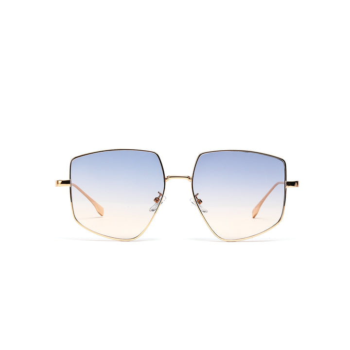 Damen quadratische Sonnenbrille mit elegantem Metallrahmen Karnz