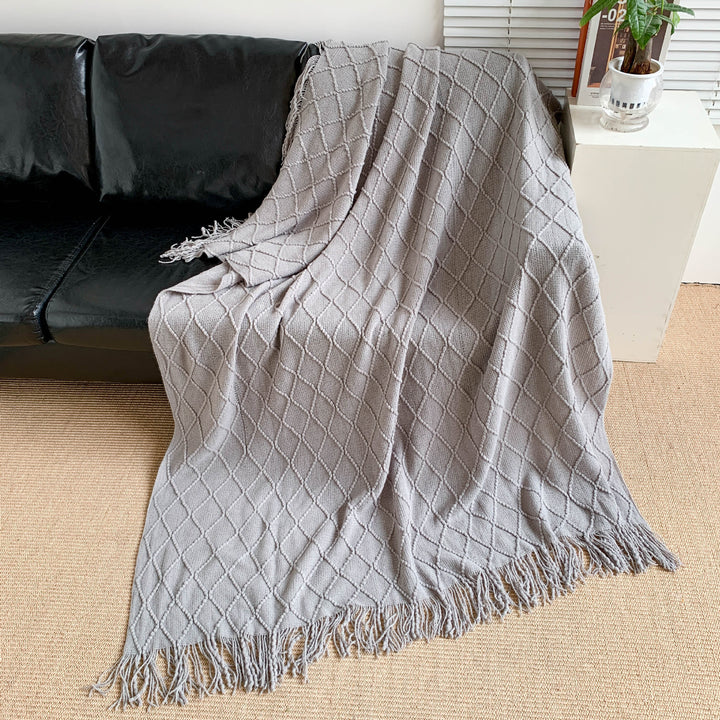 Gemütliche Strickdecke