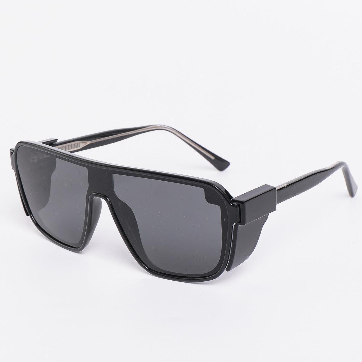 Damen sportliche Sonnenbrille im futuristischen Design mit farbigen Gläsern Karnz