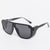 Damen sportliche Sonnenbrille im futuristischen Design mit farbigen Gläsern Karnz