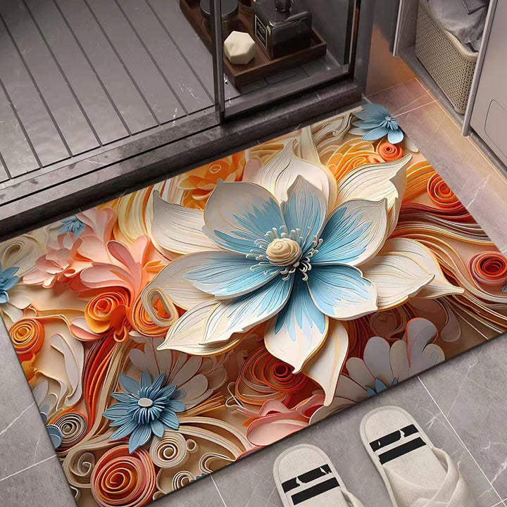 3D-texturiert Blumenmatte Karnz