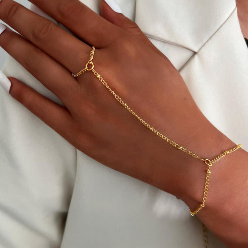 Glamouröse verstellbare Kettenfesselarmband Karnz