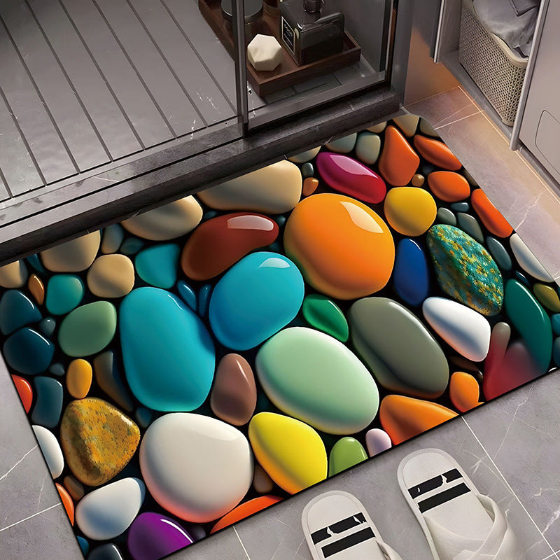 Künstlerische 3D Edelstein-Themen Badmatte