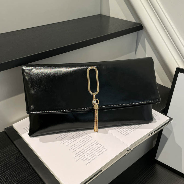 Glamouröse Metallic Abend-Clutch