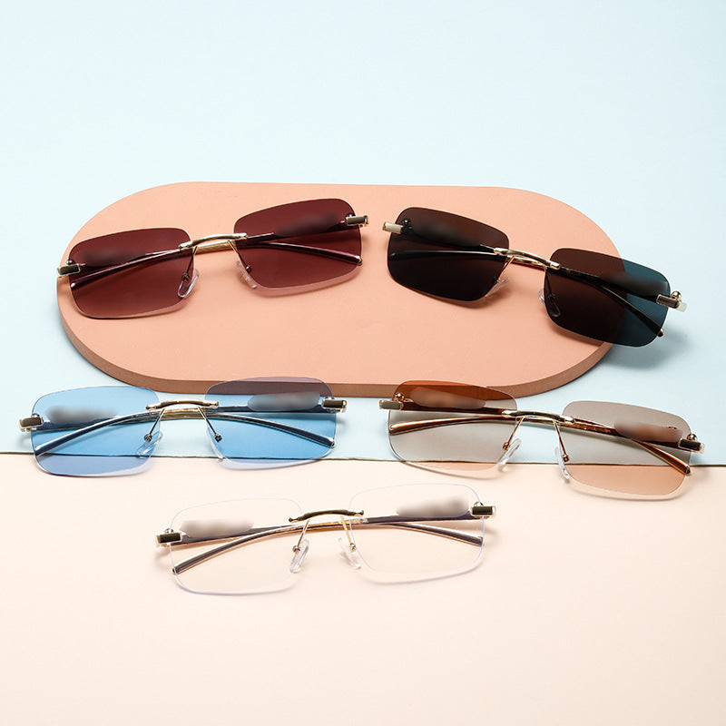 Damen stilvolle rechteckige Sonnenbrille Karnz