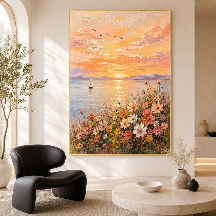 Dekorative florale Leinwandkunst