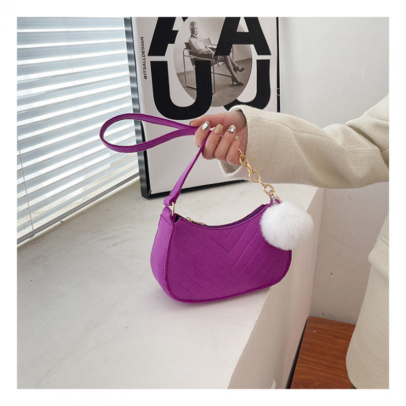 WoStylish Kunstfell Mini Handtasche Karnz