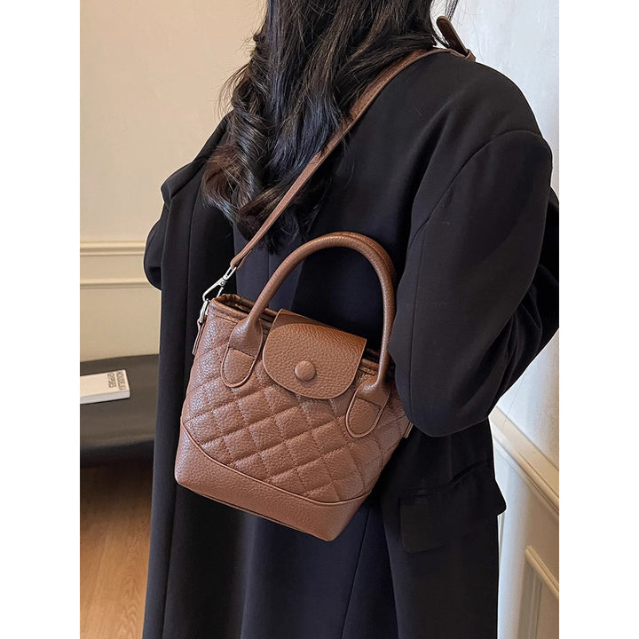 Gepolsterte Mini-Top-Handle-Handtasche Karnz