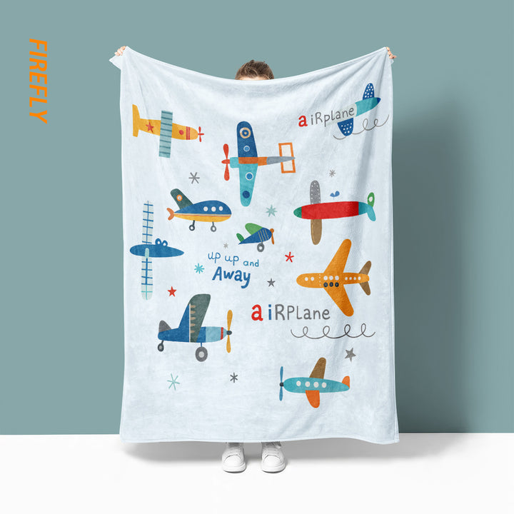 Flugzeug-Themen Kuschelfleece Decke