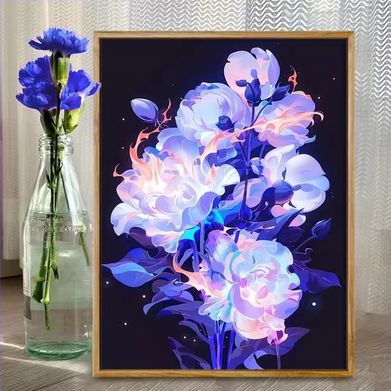 Florale Fantasie Illustrationskunstdruck Karnz