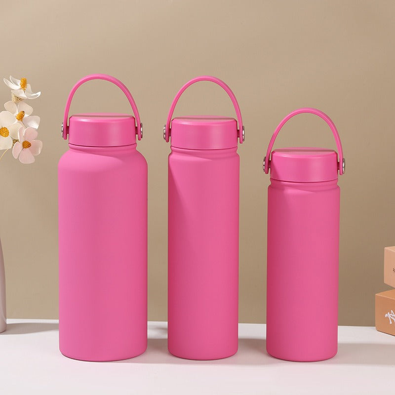 Damen isolierte Wasserflasche mit ergonomischem Tragegriff Karnz