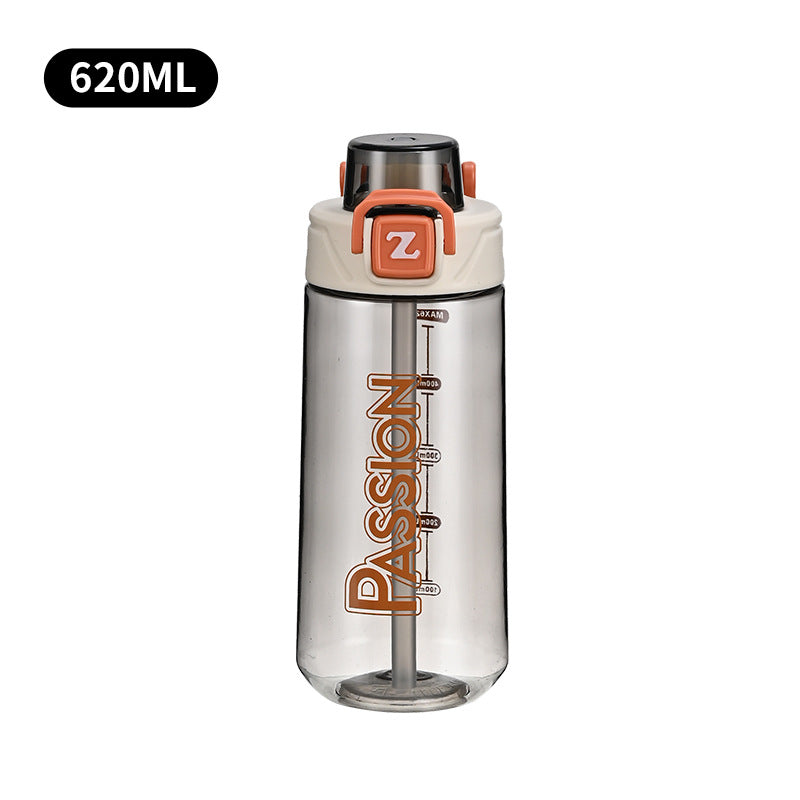 Damen Trinkflasche mit integriertem Messsystem und Flip-Top-Verschluss Karnz