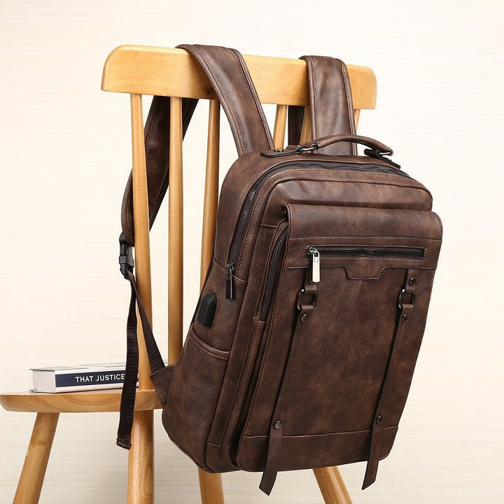 Premium Vintage Leder Rucksack Karnz