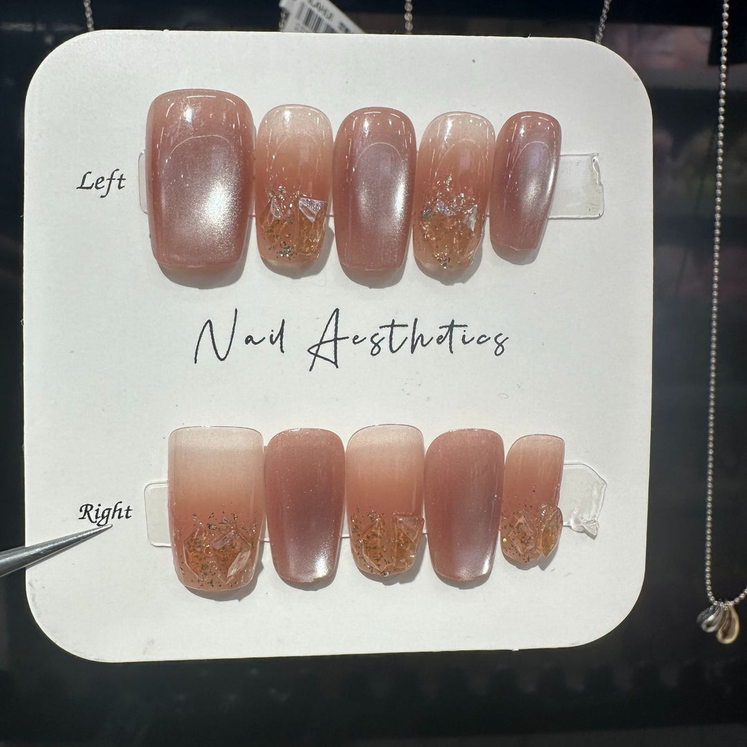 Ästhetisches Press-On Nagelset Karnz