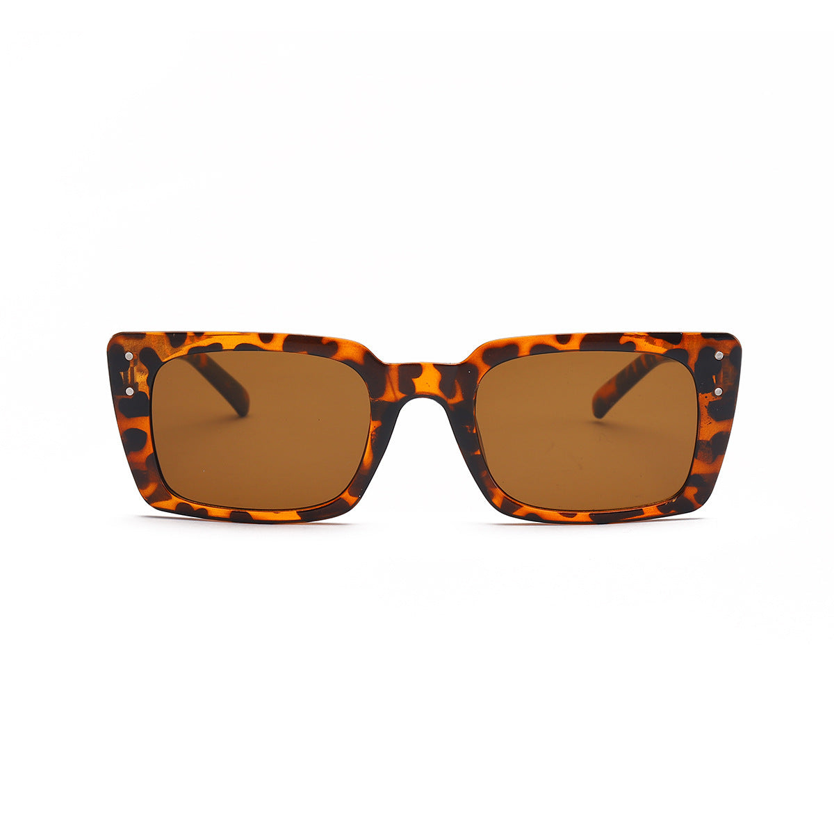 Damen quadratische Sonnenbrille mit tierischem Muster Karnz