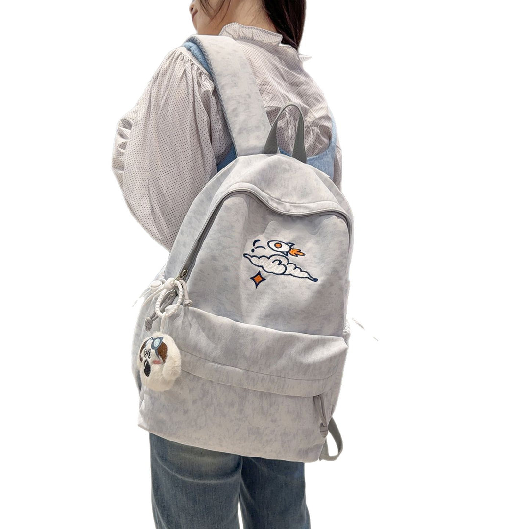 Modischer Rucksack mit Künstlerischem Stickdesign Karnz