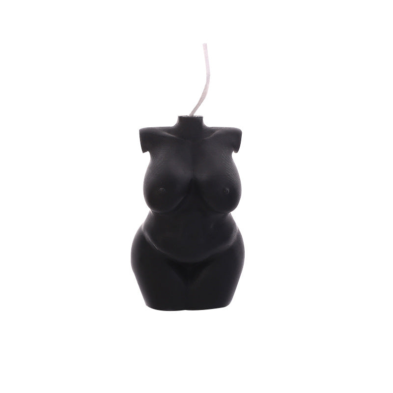 Skulpturaler weiblicher Torso Duftsojawachskerze