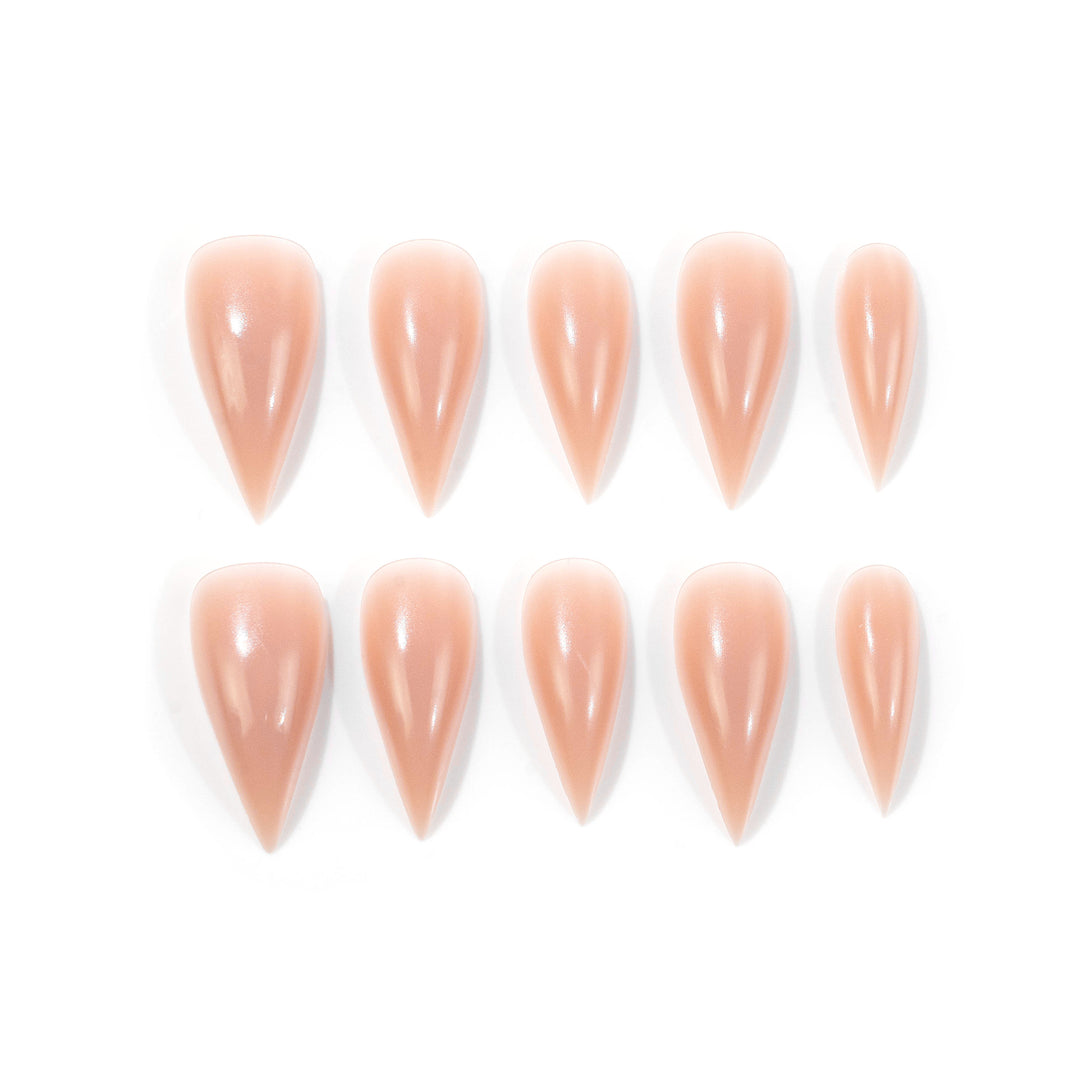 Elegante Spitz-Kunstnagel-Set Karnz
