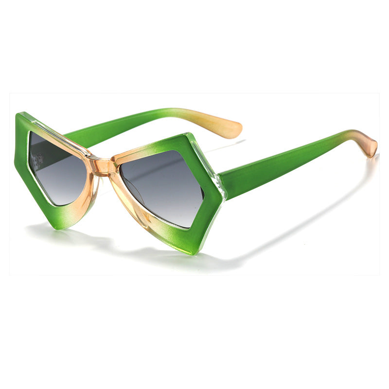 Geometrische Rahmen Modische Sonnenbrille