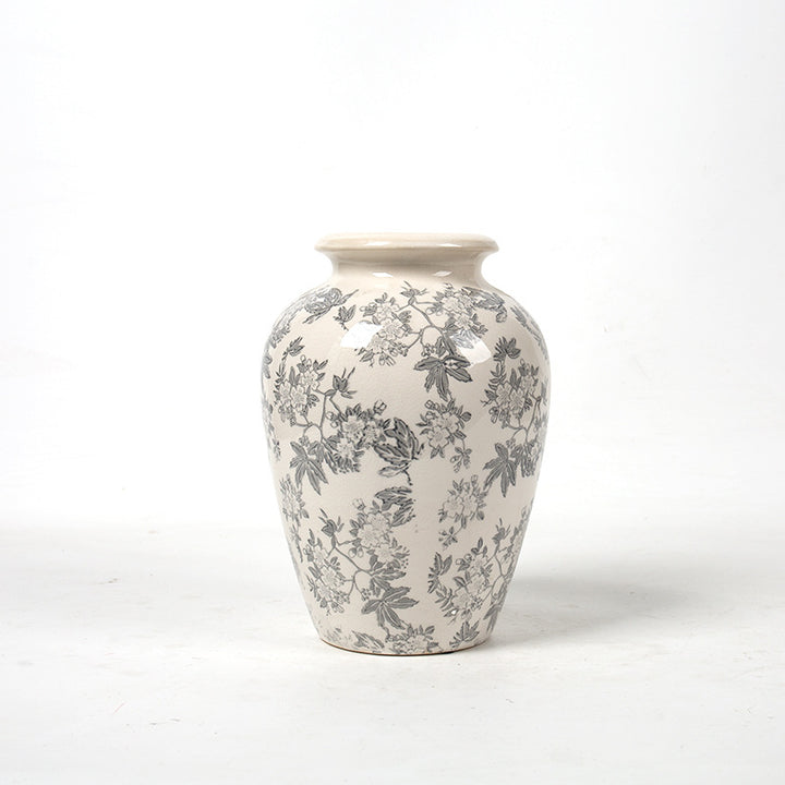 Elegante florale Keramikkaraffe Karnz