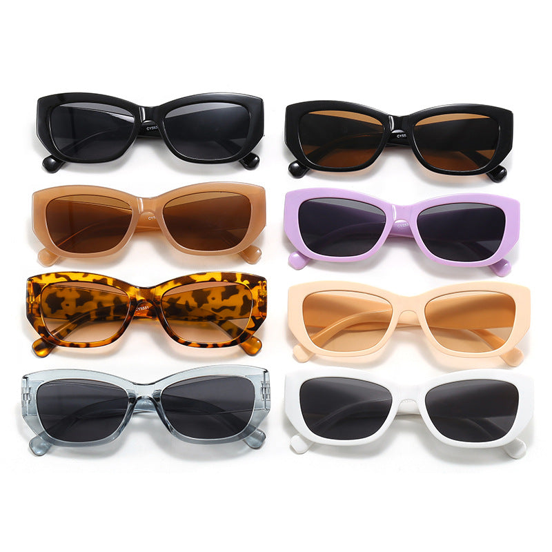 Damen modische Cat-Eye Sonnenbrille aus robustem Kunststoff Karnz