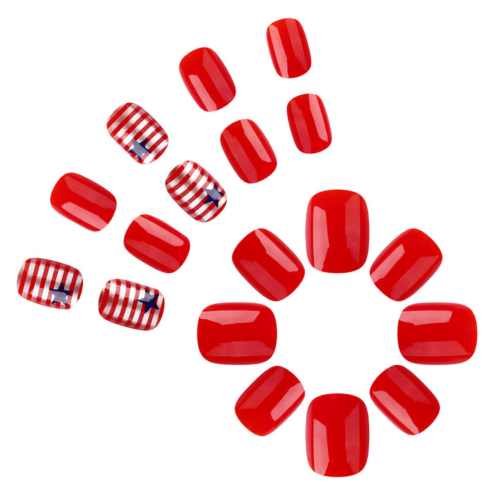 Patriotisches Nagelkunst Set Karnz