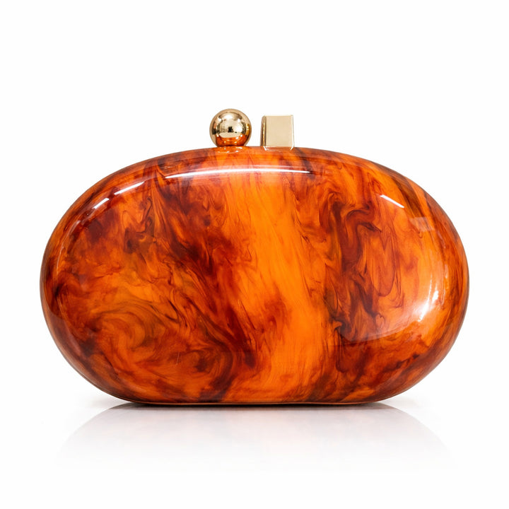 Elegante Perlenakzent Clutch Tasche