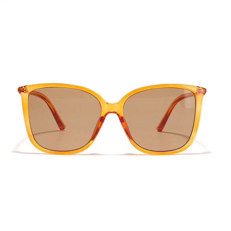 Damen Cat-Eye Sonnenbrille mit luxuriösem Transparenzrahmen und UV-Schutz Karnz