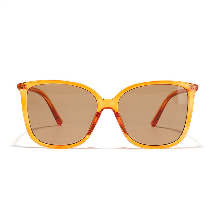 Damen Cat-Eye Sonnenbrille mit luxuriösem Transparenzrahmen und UV-Schutz Karnz